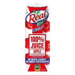 Dabur Real Activ 100% Apple Juice – No Added Sugar or Preservatives (1L)