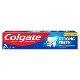Colgate Strong Teeth Toothpaste with Amino Shakti for Cavity Protection – India’s No.1 Toothpaste (200 g)