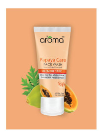 Alaroma Leafs Papaya Care Face Wash – Anti-Blemish, Hydrating,-120g