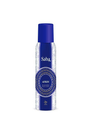 Saba Afrin Halal Non-Alcoholic Deodorant Body Spray (150 ml) Infused with Gardenica Flower and Rose Petals Fragrance, Long-Lasting Freshness Perfumed