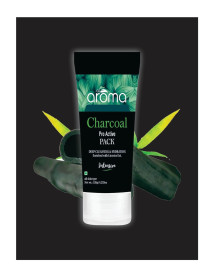 Alaroma Leafs Charcoal Pro Active Face Pack, Deep Cleansing & Hydration, Enriched With Licorice Extract, 120g