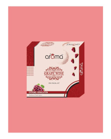 Alaroma Grape Wine Facial Kit For Anti-Aging and Radiant Skin, Enriched with Grape and Wine Extracts